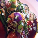 Pan-seared Scallops with Grilled Vegetables, L’Appartement Resto & Lounge