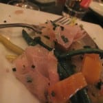 Raw fluke appetizer, Chez Victoire