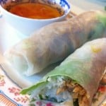 Goi cuon, Vietnamese summer rolls with pork skin, My Canh Restaurant