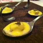 Gnocchi with Parmesan sabayon and caviar, Apollo Globe Restaurant