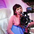 First film ever shot (9 days/3 continents) aboard regularly scheduled commercial flights (Virgin planes).