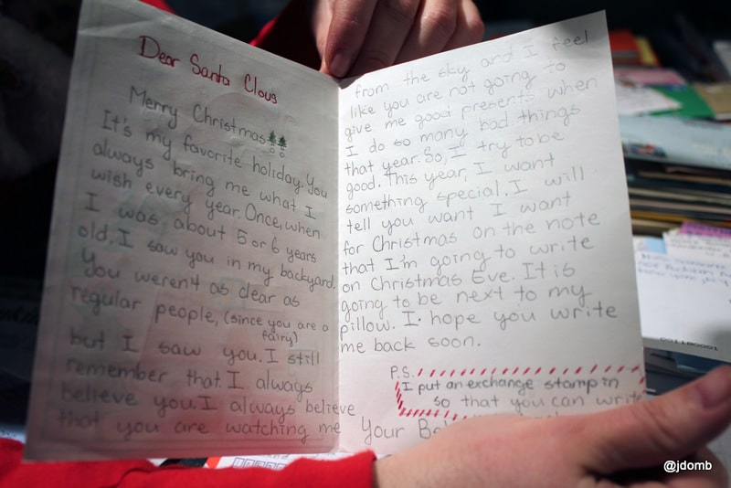 Letter from a little boy in New York