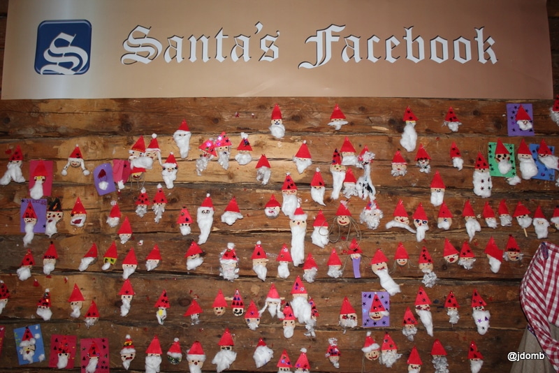 Santa's Facebook at Santa Park