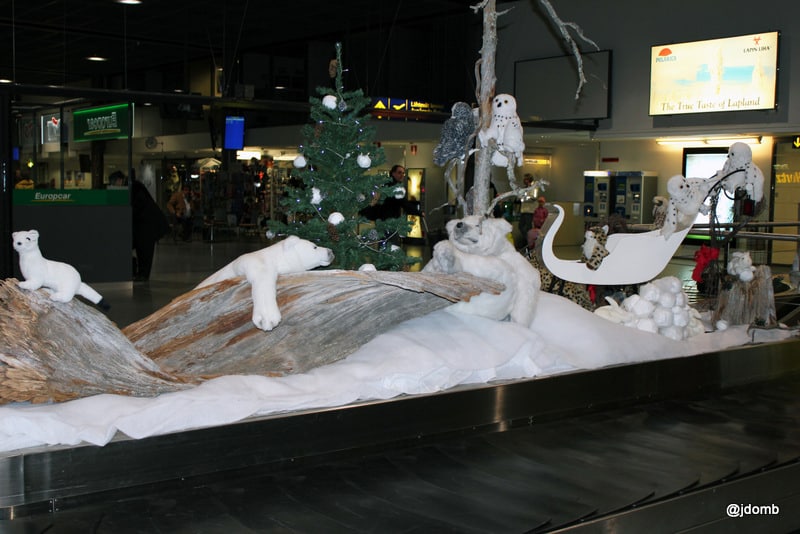 Baggage carousel at Rovaniemi Airport
