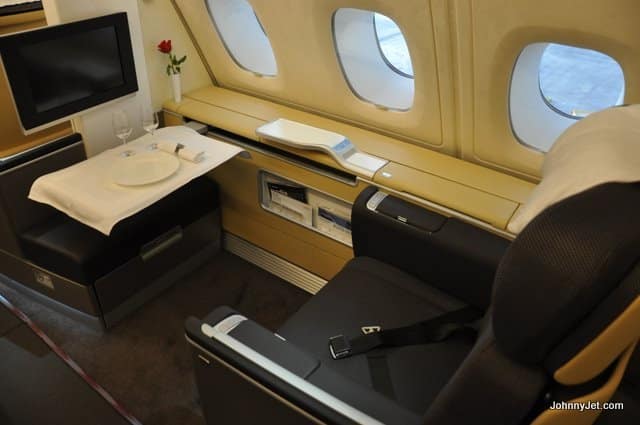I used my points from the best travel credit cards to fly first class