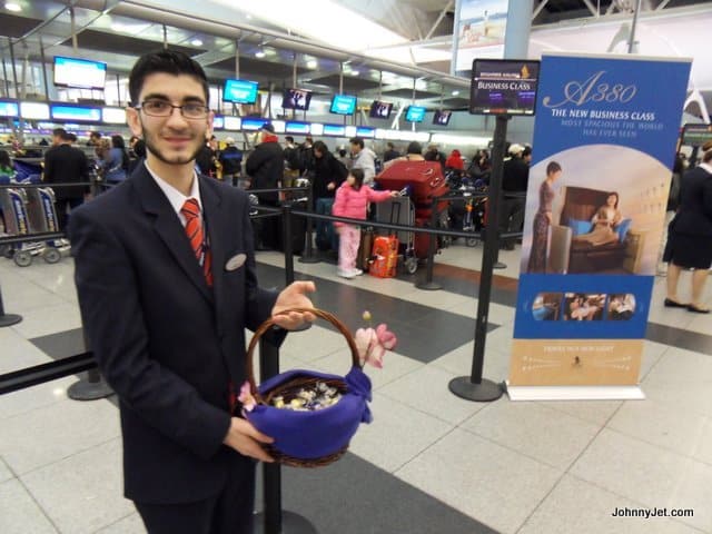 Lindt truffles at check-in