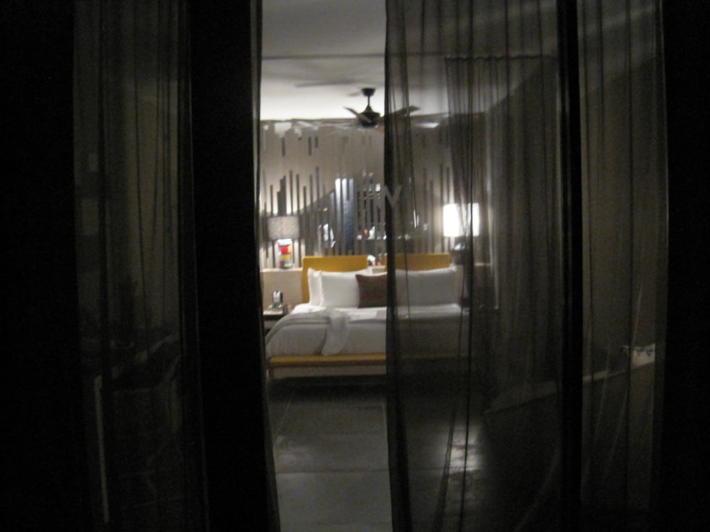 bedroom at the W