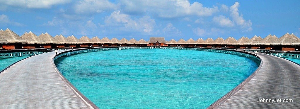 The overwater bungalows