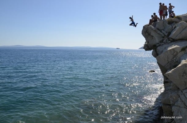 Jumping off the cliffs
