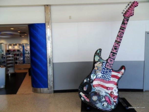 CLE Airport guitar