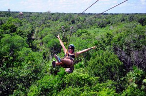 Zip Lining Zip Lining at Jungle Maya