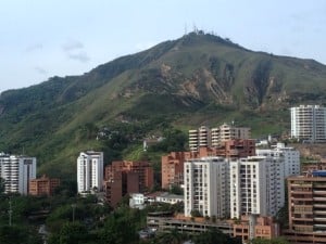 The city giving way to the Andes