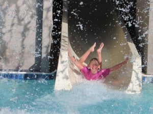 Pure joy at the Cabana Club Slide...