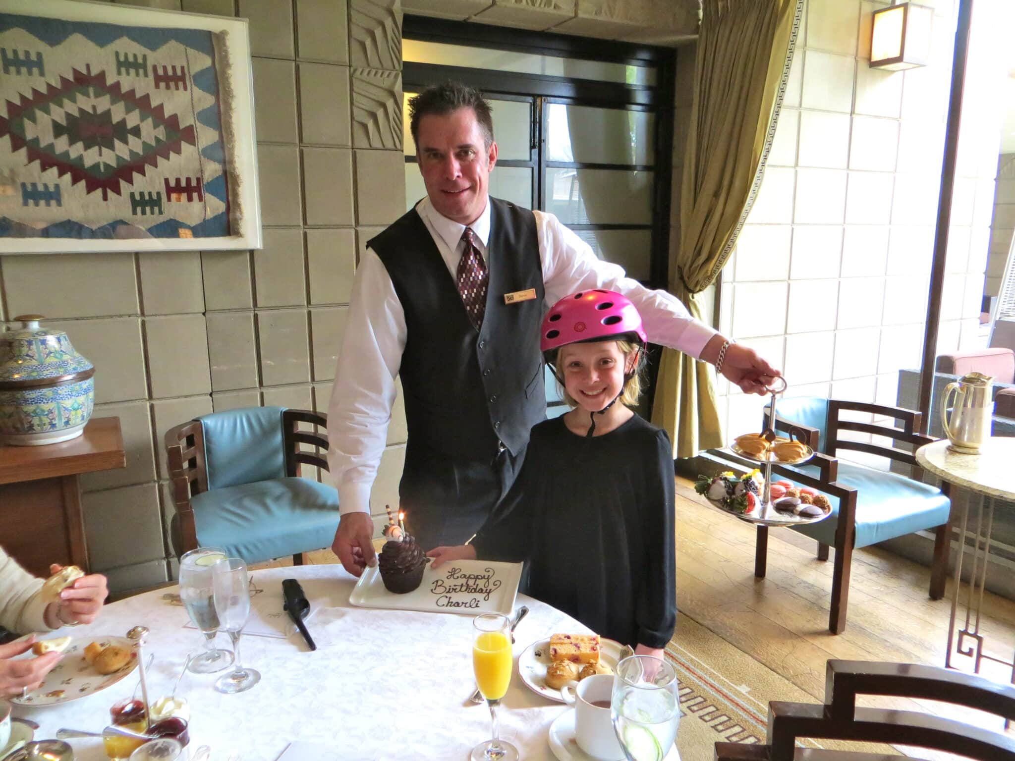 At Afternoon Tea a surprise for my daughter