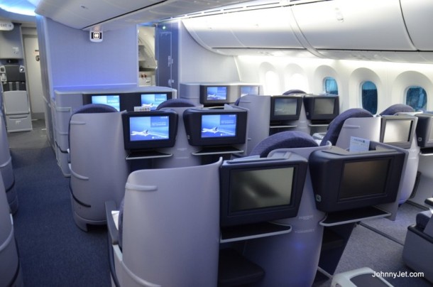 Use your United miles to fly United's 787. 