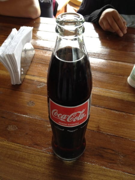 Glass bottle Coke