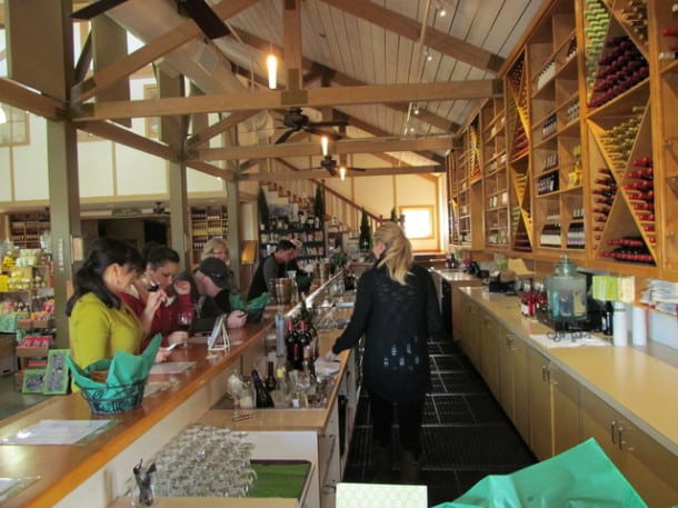 Tasting room at Ponte Vineyard Inn