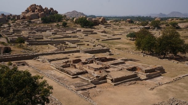 Ruins spread out over Hampi.  