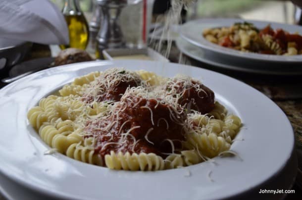 Uncle Angelo’s Favorite Meatballs With Marinara Sauce On Fusilli at Suzanne's Cuisine 