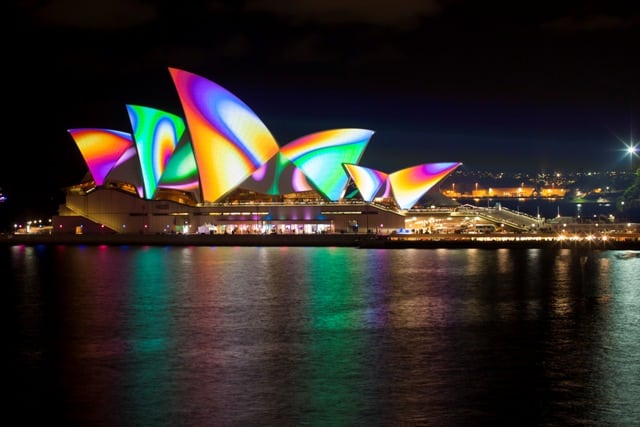 Vivid Sydney Lighting the Sails