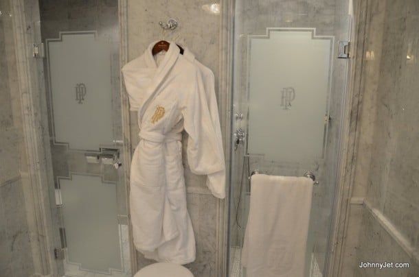 Shower at Hotel de Paris Monte-Carlo 