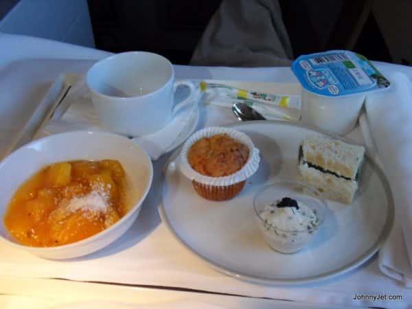 Light meal before landing
