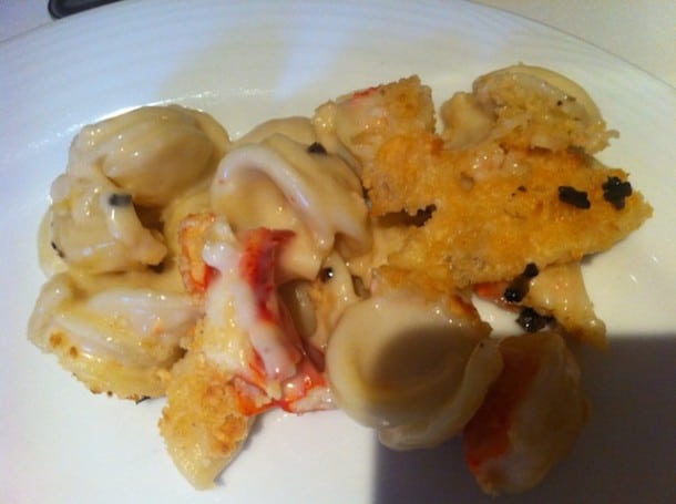 lobster mac and cheese at Sonoma Mission Inn's restaurant Sante