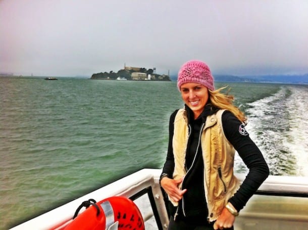 Ferry by Alcatraz to San Fran