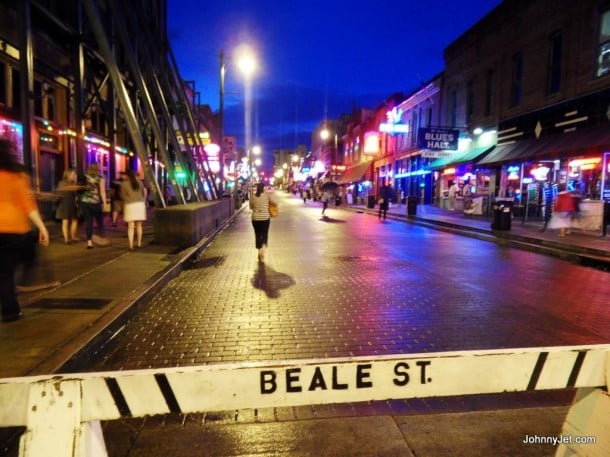 Beale Street at night