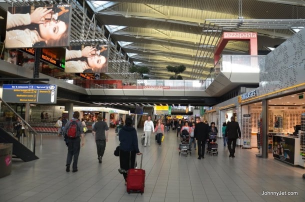 Gate areas at Amsterdam Airport Schiphol 