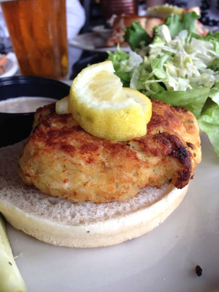 No Frill Grill's crab cake ($12)