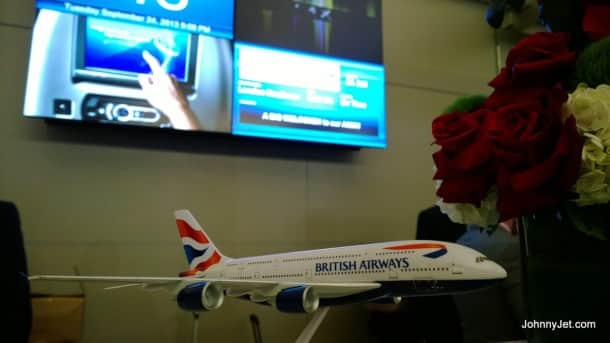 British Airways A380 Model Airplane at Gate