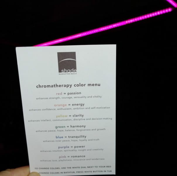 Shade Hotel Has Chromeatherapy