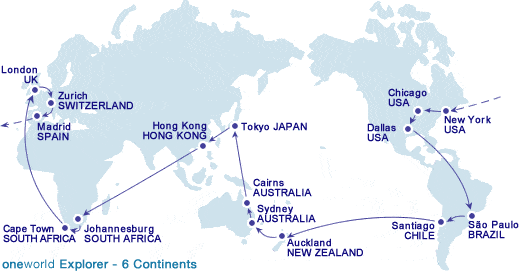 oneworld is first alliance to let you book round-the-world trips via tablets