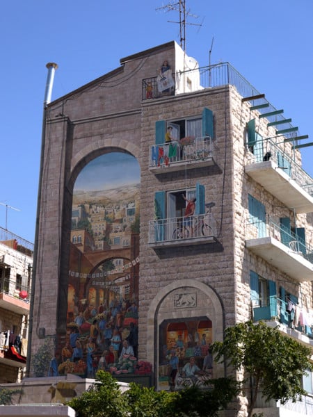 Agripas St. mural, near the food market in Jerusalem