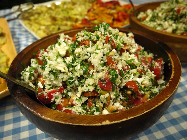 Gluten-free tabbouleh with grated cauliflower Cauliflower-Tabbouleh-Haifa-University