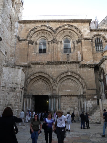 Exterior view of the Church of Holy-Sepulchre