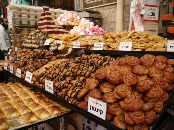 Fresh pastries at Machane Yehuda