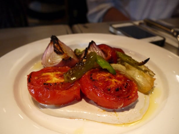Tomato salad at Yaffo - Tel Aviv restaurant