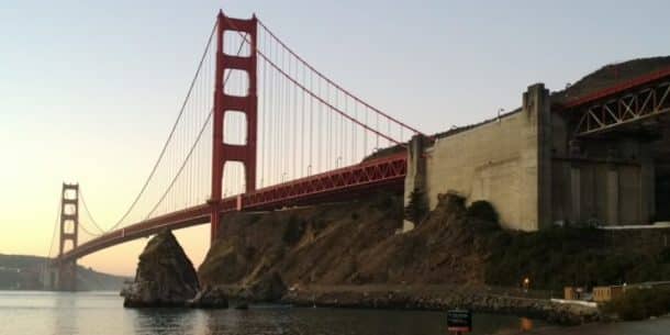 Cavallo Point view of Golden Gate Bridge