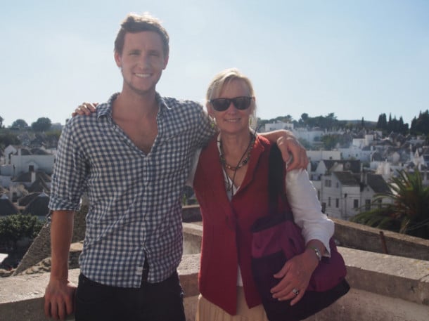 My mom and I in Albarobello, which is in Italy and not the Caribbean