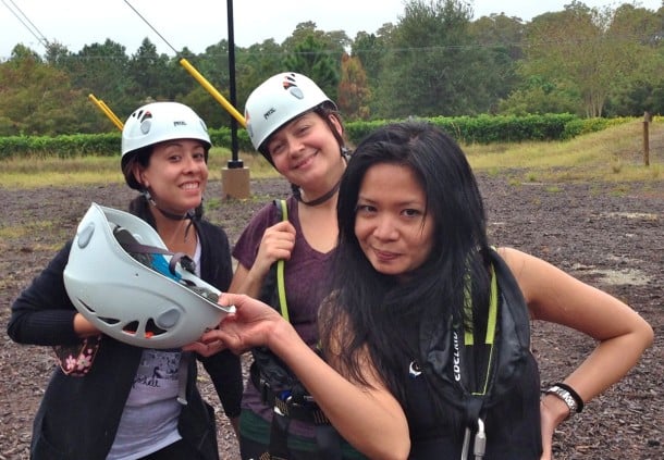 Ropes course gals