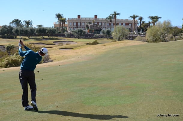 Harris English on hole #3 at TPC Summerlin