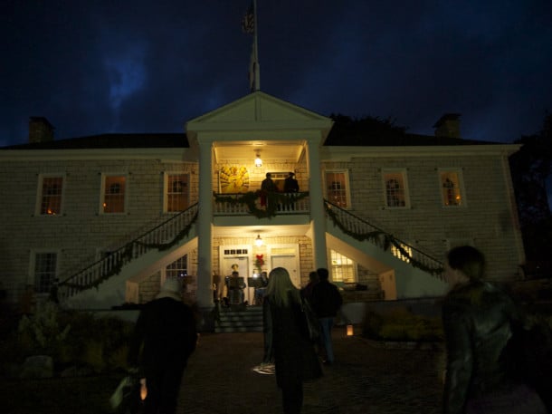 Colton Hall at night. Photo by Jen Melo