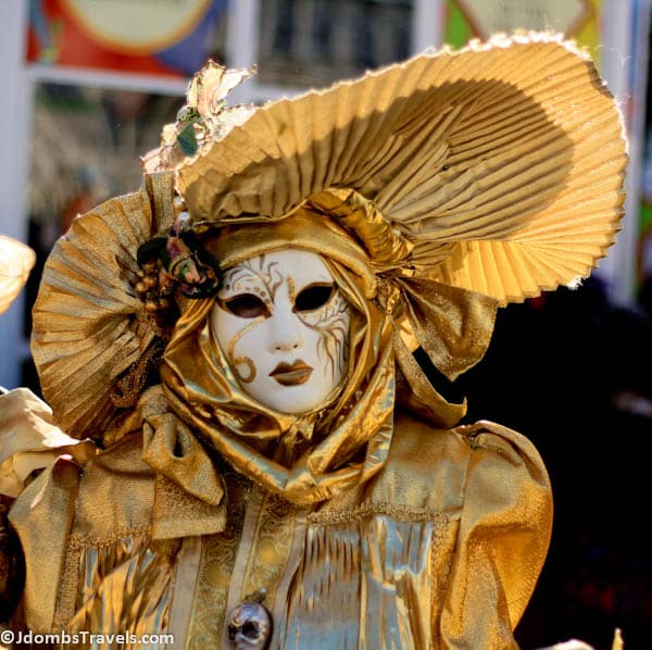 A mysterious masquerader at Venice Carnival