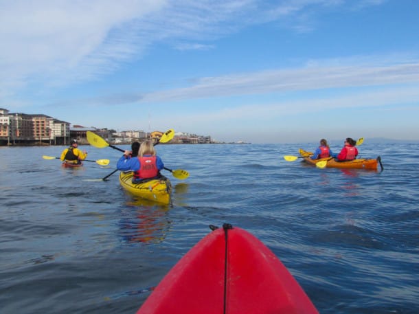 Kayaking in Monterey Bay. Photo by John David Van Kirk