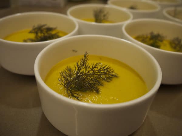 Butternut squash soup, served at Carmel Valley Ranch. Photo by Jen Melo