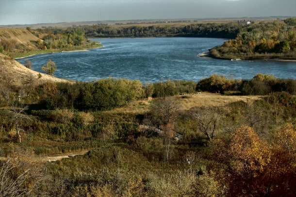 Overlook at the buffalo jump at Waneskewin Heritage Park (Credit: Bill Rockwell)