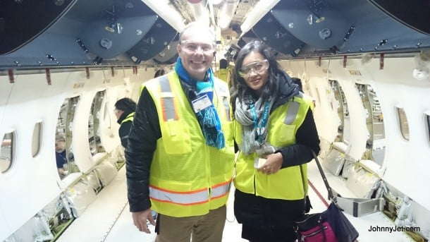 Touring SilkAir's second 737-800 at Boeing's 737 factory