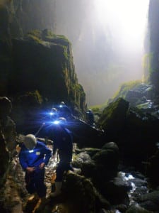 Deep in the Waitomo Caves 